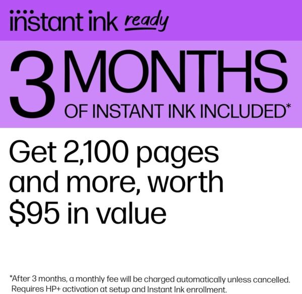 HP OfficeJet Pro 9730e Wide-Format Wireless All-in-One Color Inkjet Printer, Print, scan, Copy up to 11x17', ADF, Duplex Printing Best-for-Office, 3 Month Instant Ink Trial Included (537P6A) - Image 7